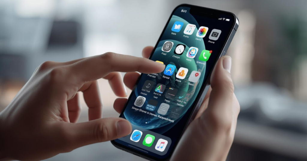 Google Pixel 8 Pro on a modern desk, showing home screen, natural lighting, lifestyle setup