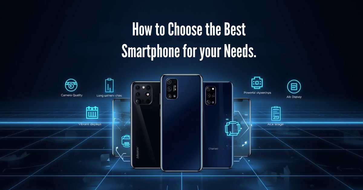 beginner-friendly guide showing key smartphone features like camera, battery, display, and performance