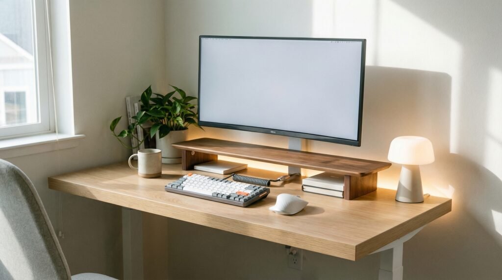 Wireless mouse ideal for small desktop areas and tight spaces